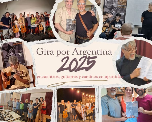 Gira por Argentina: encuentros, guitarras y caminos compartidos